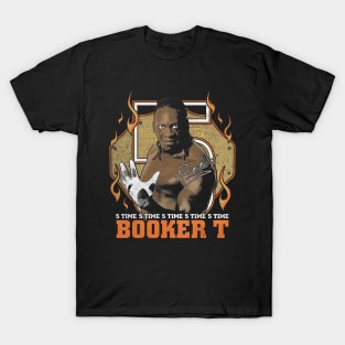 Booker T 5 Time T-Shirt